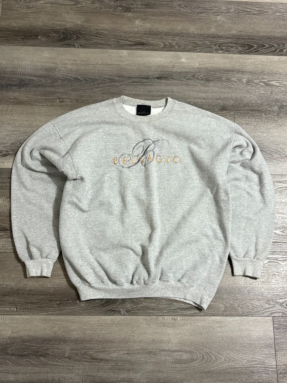 Vintage Bellagio Las Vegas Casino Resort Logo Crewneck Retro Y2K - Men’s Large